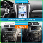 8-128GB Android 11.0 Car Stereo for Ford Explorer 2011-2019 14.4 Inch Vertical Screen Car Radio Navigation Multimedia Player (SYNC1, 8-128GB)