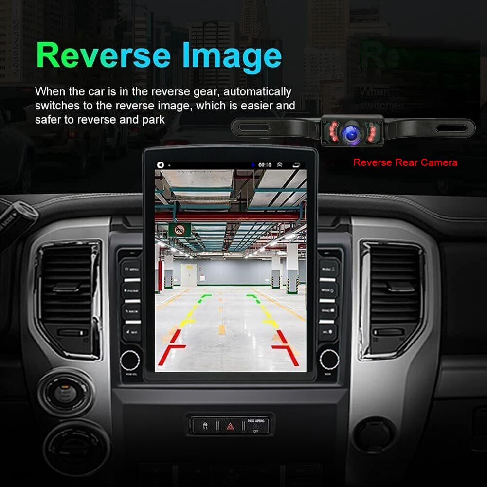 9.7 Inch Android 13 Car Stereo Radio for Ford F150 2009 2010 2011 2012 2013 2014 Touch Screen Double Din with Carplay & Android Auto Bluetooth Wi-FI/Steering Wheel Control/Car Stereo Radio [2GB+32GB]