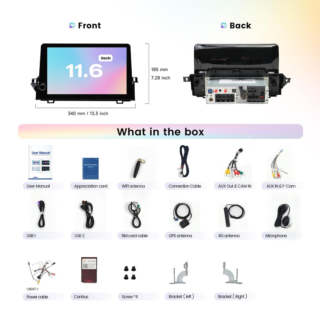 Car Stereo for Toyota Camry 2021 2022 2023