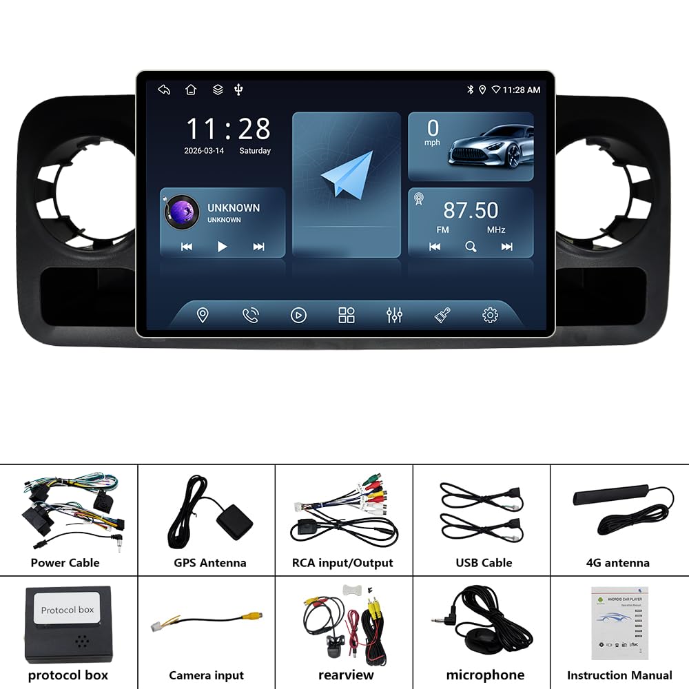 13.1" Android 15 Car Stereo for Mercedes-Benz Sprinter Freightliner 2019-2023