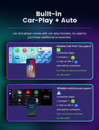 2G+64G Android Radio for Mercedes Benz C Class W203 C200 C230 C240 C320 C350 2005-2009 Head Unit,10.26" Touch Screen GPS Navigation/Wireless Carplay/Android Auto/5G WiFi/FM/SWC/AHD Camera
