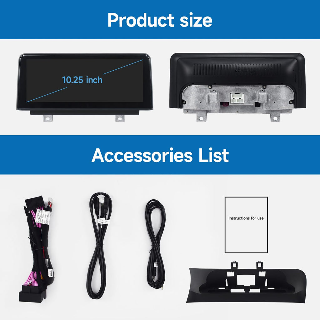 Android AUTO Car Multimedia Stereo Radio Player for BMW X3 F25 X4 F26 from 2014 to 2017 NBT System Navigation GPS Carplay Linux System