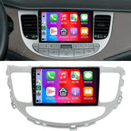 9"Double Din Car Radio for Hyundai Genesis Sedan 2009 2010 2011 2012 2013 2014, 2+64G Android 14 Touch Screen Stereo with Wireless Carplay Android Auto GPS Navi Bluetooth FM DSP WiFi Backup Camera SWC