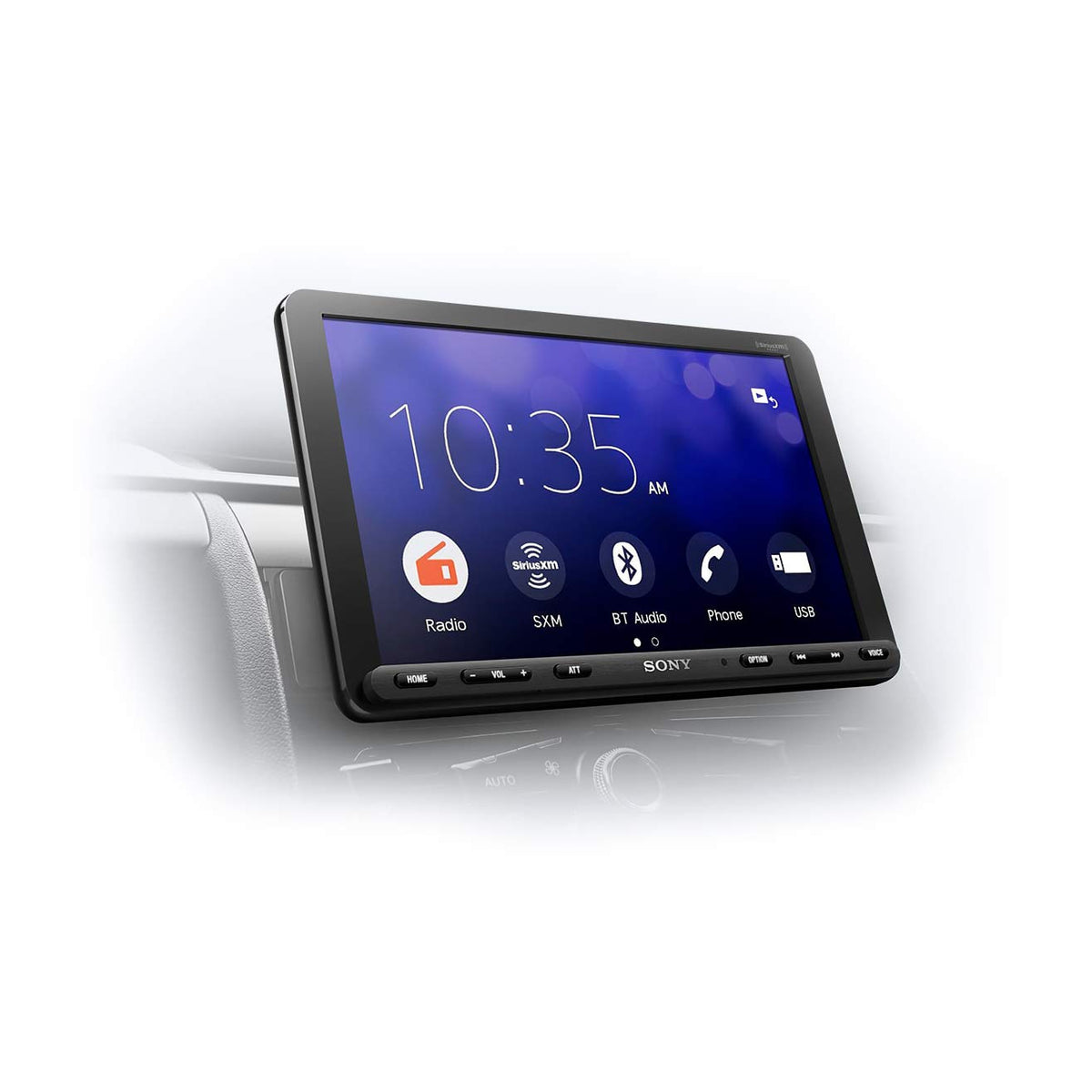 Sony XAV-AX8000 1DIN chassis 8.95” floating LCD screen with Apple Car Play, Android Auto, Media Receiver with Bluetooth