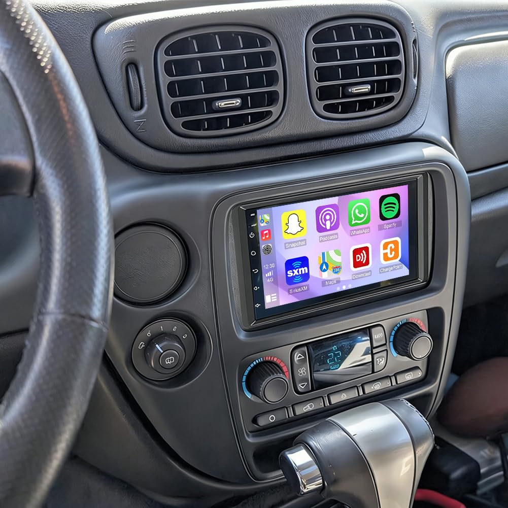 2+64G Radio for Chevy Chevrolet Trailblazer 2002 2003 2004 2005 2006 2007 2008 2009, 7 in IPS Touchscreen Stereo Android 13 Wireless Apple Carplay Android Auto 32EQ 5G WiFi 1080P Bluetooth