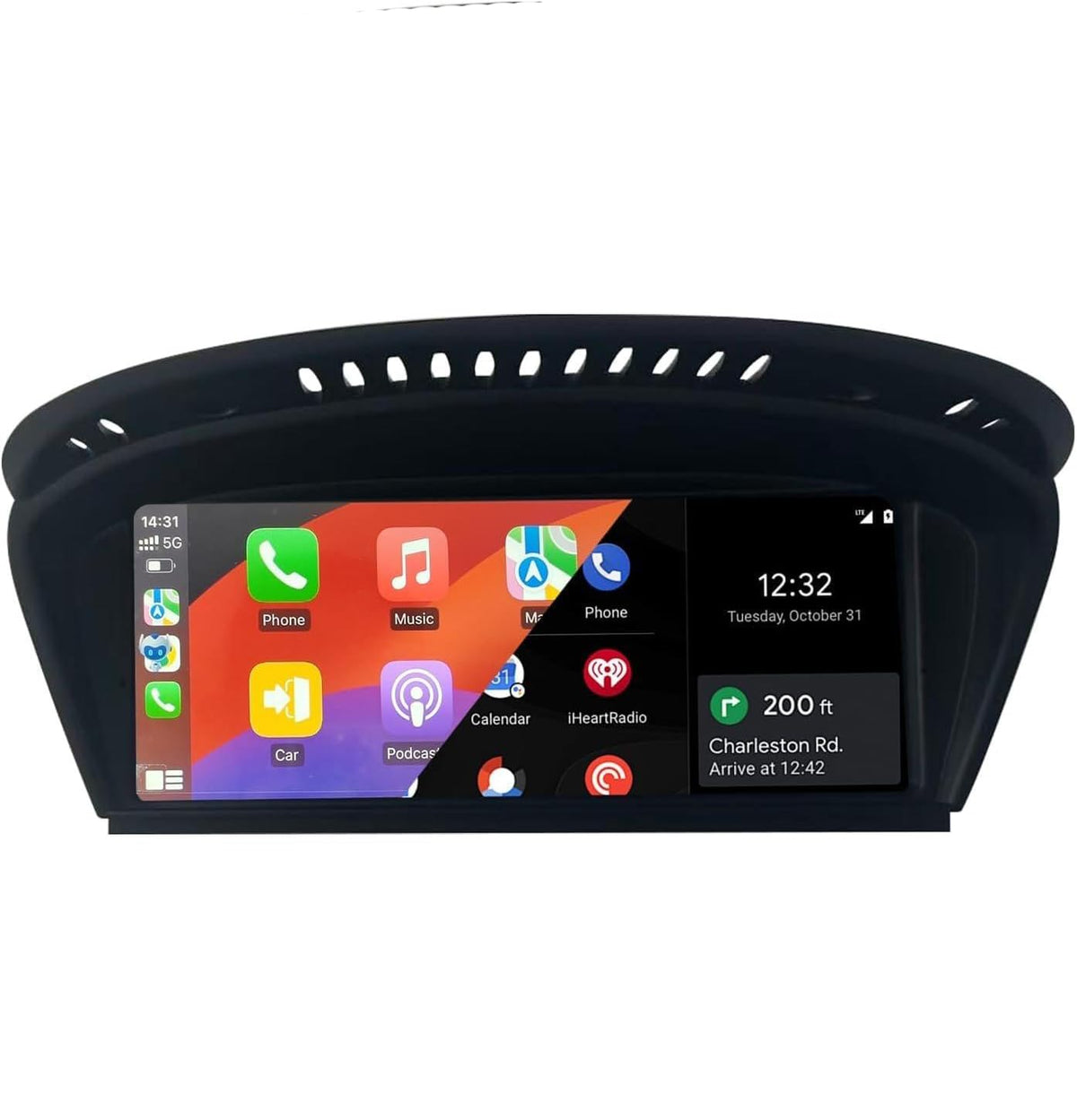 CarPlay Touchscreen Screen Upgrade for BMW 5 Series E60/E61 with CCC System 2005-2008, 9.3 Inch Wireless CarPlay Android Auto, Mirror Link Car Radio Car Stereo Bluetooth Video Player Head Unit