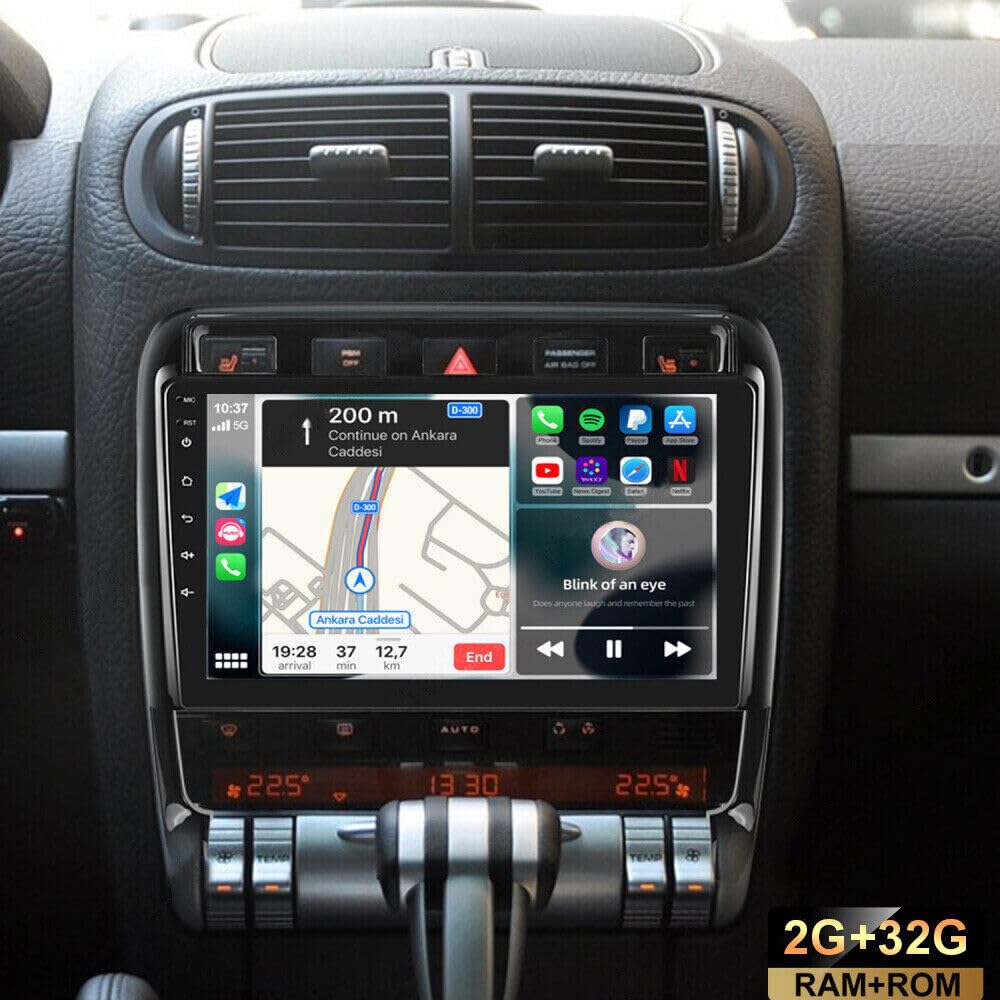 9'' Car Radio for Porsche Cayenne 2002 2003 2004 2005 2006 2007-2010