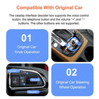 Wireless Carplay Android Auto Adapter for Audi A4 A5 Q5 S4 S5 2008-2018 | MMI 3G Retrofit Kit with Navigation, Music, Siri, OEM Knob Control, Camera Input