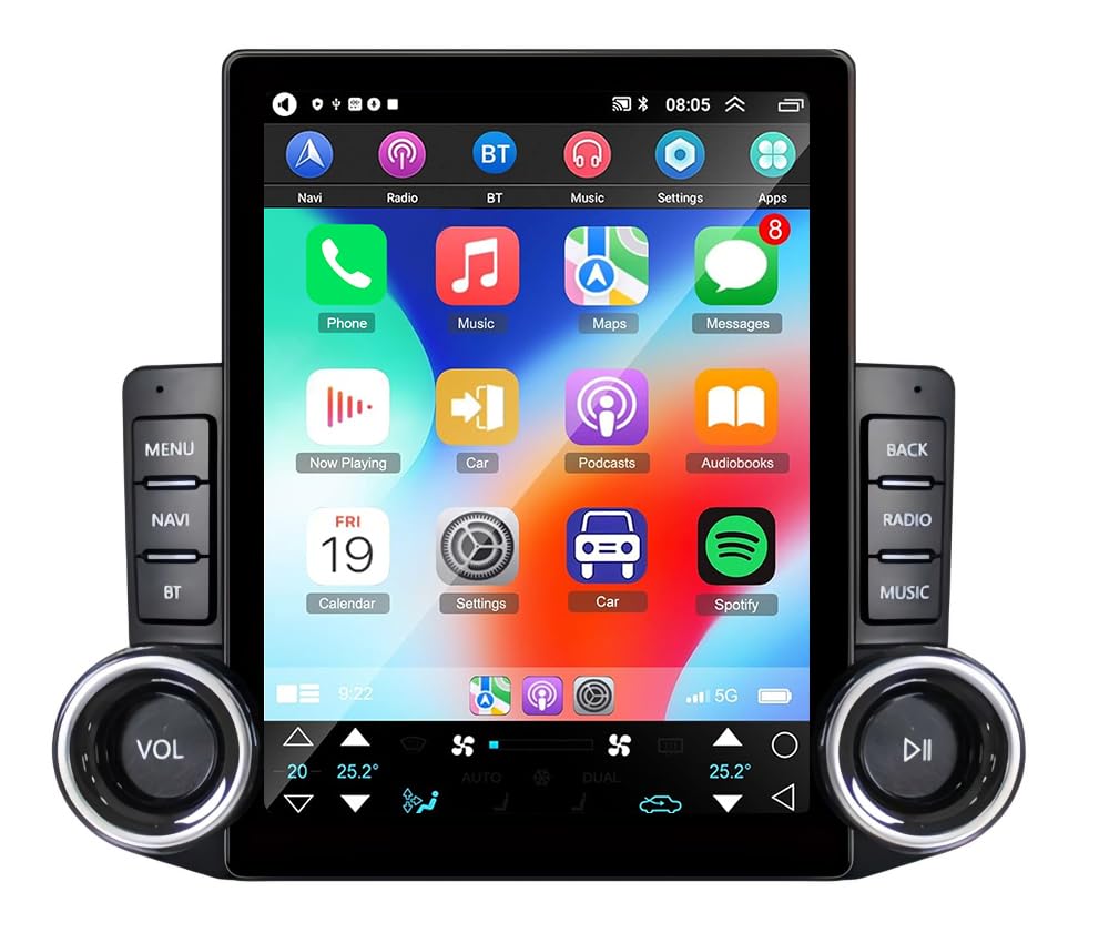 5G WiFi Android 15 Car Stereo for Ford F250 F350 2005-2007,9.7" 4+64G Touch Screen Upgrade Stereo for F250 F350 Head Unit Backup Camera Bluetooth GPS Navi with Wireless Carplay Android Auto GPS WiFi