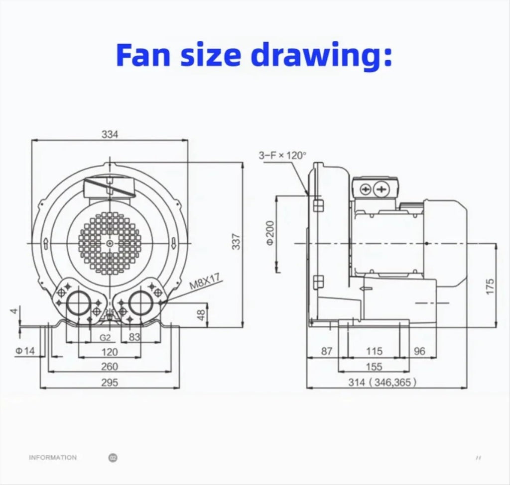High Power Pressure Air Blower Industrial Vortex Single Phase for Supply Material Suction Equipme
