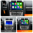 Android car Radio for Peugeot 407 2004-2011,9 inch Car Stereo Touch Screen Upgrade with Wireless CarPlay/Android Auto GPS Navigation WiFi FM Radio Head Unit,2G+32G