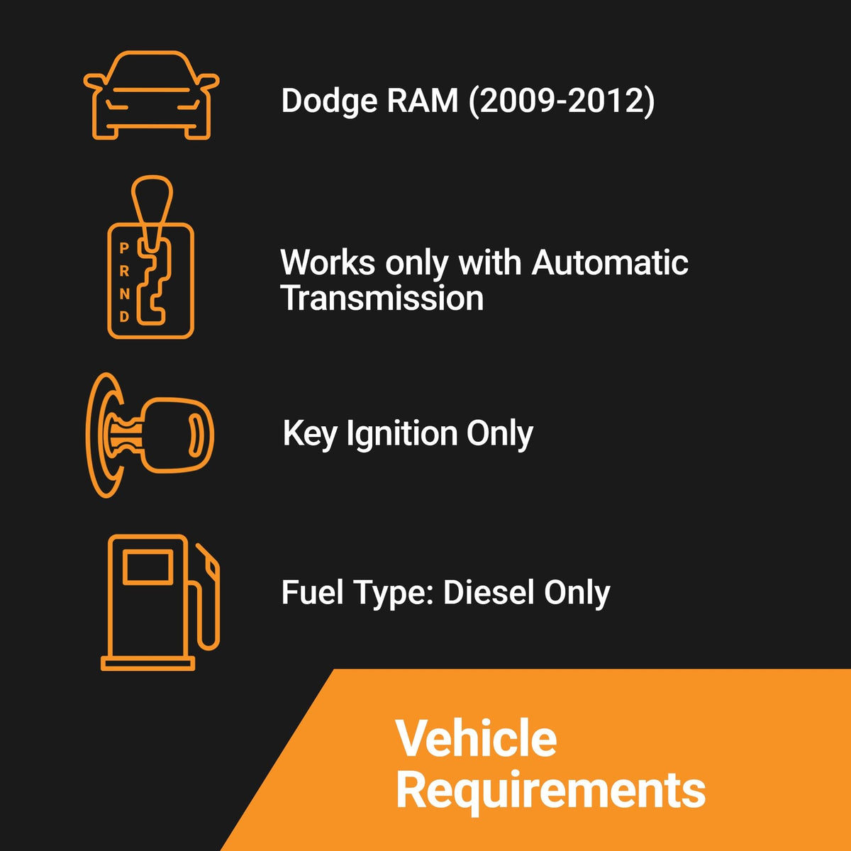 Start-X Remote Starter Kit for RAM Diesel (2009, 2010, 2011, 2012)
