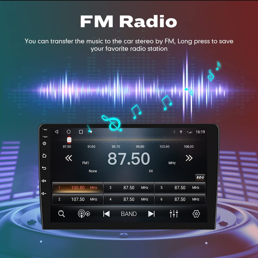 [2G 32G] Android Car Stereo FM Radio Carplay Android Auto 9" Touchscreen Headunit Media Player with Backup Camera for Subaru Tribeca 2007 2008 2009 2010 2011 2012 2013 2014