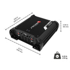 Stetsom HL 1200.4 2 Ohm Multichannel Stereo Car Audio Amplifier, HL1200.4 1.2K Watts RMS, 4 Channel, 2Ω Stable Full Range HD Sound Quality MD Crossover HPF LPF Bass Boost Front Rear Bridge