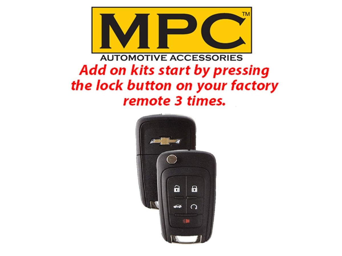 MPC Factory Remote Activated Remote Start Compatible with Chevrolet Impala 2014-2016 - Plugin T-Harness - FlashLink Updater - Premier USA Based Tech Support