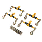 12,000lbs Ratchet Load with Detachable Handle, Anti Slip, Proof, 360° Rotation for Transportation, (3/8-1/2)