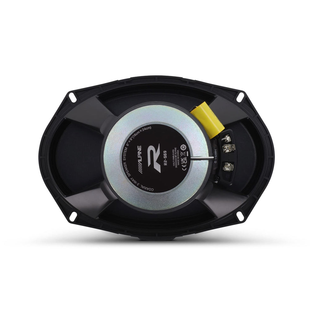 Alpine 6x9 R2 High-Resolution Speaker Bundle - A Pair of R2-S69C 2-Way Component Speakers & a Pair of R2-S69 6x9 Coaxial Speakers