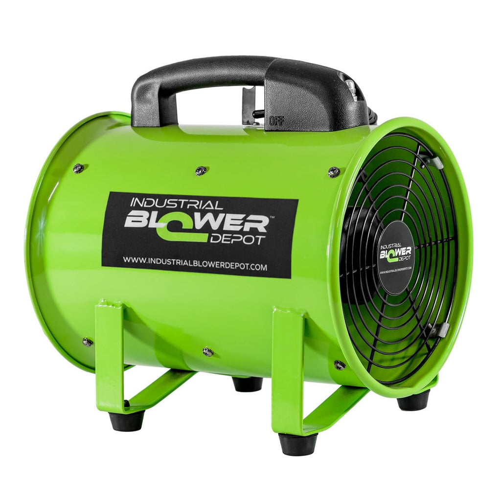 BIM08-DOP0825 Metal Blower Kit with 25' Ducting 900CFM & 1/4HP | No Tools Required to Put kit Together | Super Quiet, UV Resistant | Certified Quality & Reliability