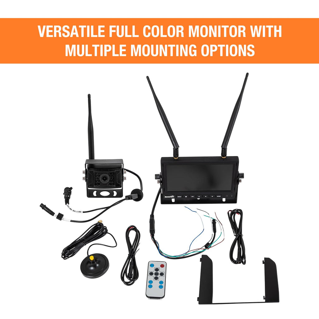 Buyers Products 8883210 Wireless Rear Observation System with Backup Camera, Back Up Monitoring for Trailers and Vehicles, Dump/Refuse Trucks
