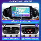 Car Stereo Radio Compatible for Fiat 500 2016-2019 with Carplay Android Auto GPS Navigation 7in Touchscreen Car Radio Player with Bluetooth Wifi FM/RDS SWC Mirror Link + Backup Camera