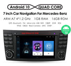 7" CarPlay Android Auto Screen with Lifetime Maps, Spoken Turn-by-Turn Directions,Car Navigation Replacement for Mercedes- Benz