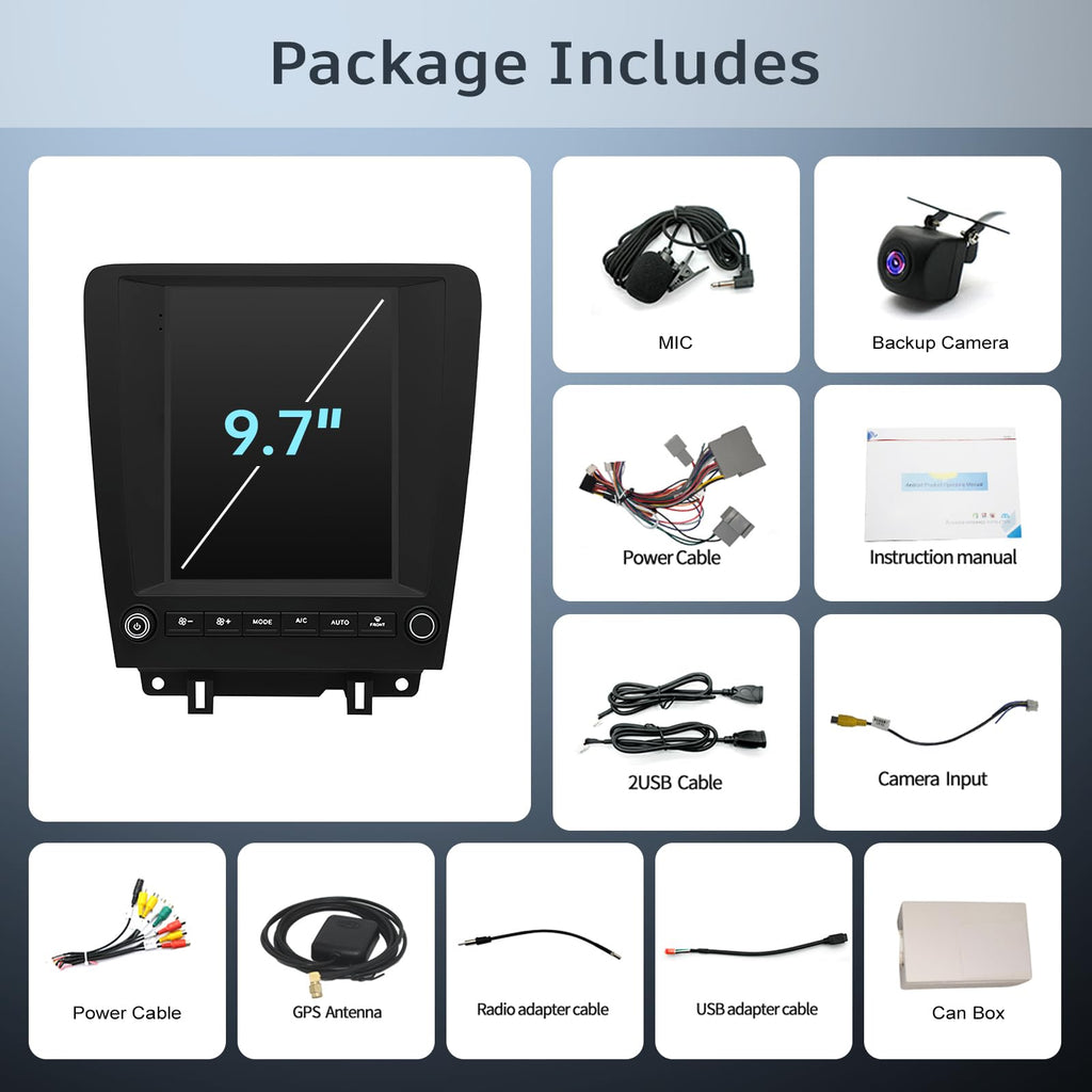 4+64G Android Car Radio for Ford Mustang 2010 2011 2012 2013 2014