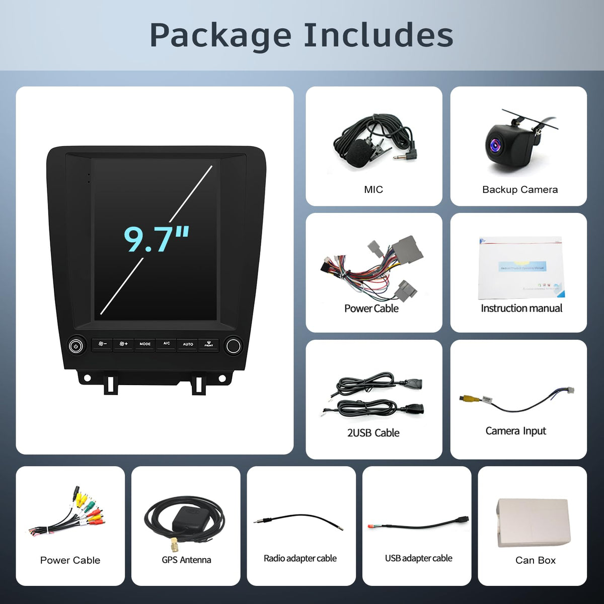 4+64G Android Car Radio for Ford Mustang 2010 2011 2012 2013 2014