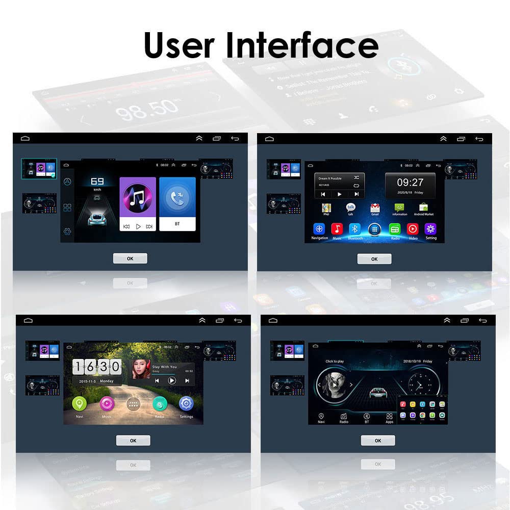 7" CarPlay Android Auto Screen with Lifetime Maps, Spoken Turn-by-Turn Directions,Car Navigation Replacement for Mercedes- Benz