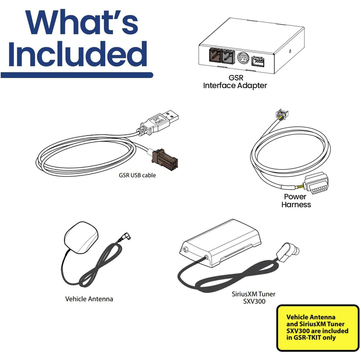 GSR-HD03 SiriusXM Satellite Radio Add-on Adapter
