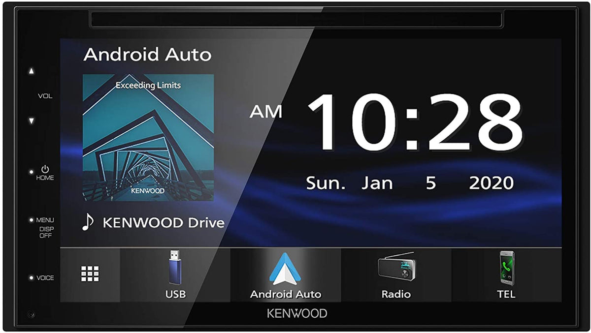 Kenwood DDX5707S 6.8" DVD/CD Receiver with AM/FM RDS Tuner | Plus CMOS-230 Rearview Camera with Universal Mounting Hardware & Video Cable