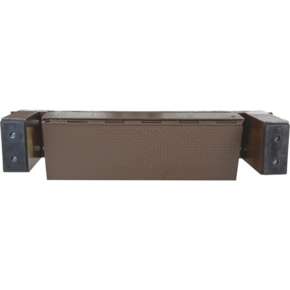 Vestil PP-1572-36 Steel Hand Pump Edge-O-Dock Leveler 72 in. Ramp Width x 36-5/8 in. Ramp Length 15,000 Lb. Capacity Brown