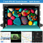 Android 15 Car Stereo for Ford E350 2009-2014 Radio Head Unit for CarPlay Wireless Android Auto GPS Navi 7 inch Touch Screen 2+32GB with Bluetooth WiFi Mirror Link FM RDS SWC Backup Camera