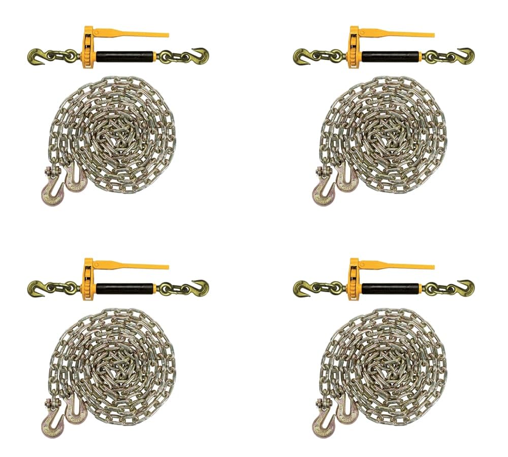 (4 Pack) 5/16-3/8 Peerless QuikBinder Tow Chain Ratchet Binder H5125-0658