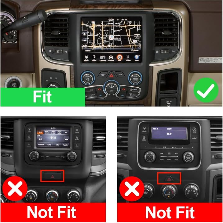 9 Inch Car Radio for Dodge Ram 1500/2500/3500 2013-2019 Auto AC Support Wireless CarPlay Android Auto, Touchscreen GPS, Bluetooth, WiFi, FM, 2+64G