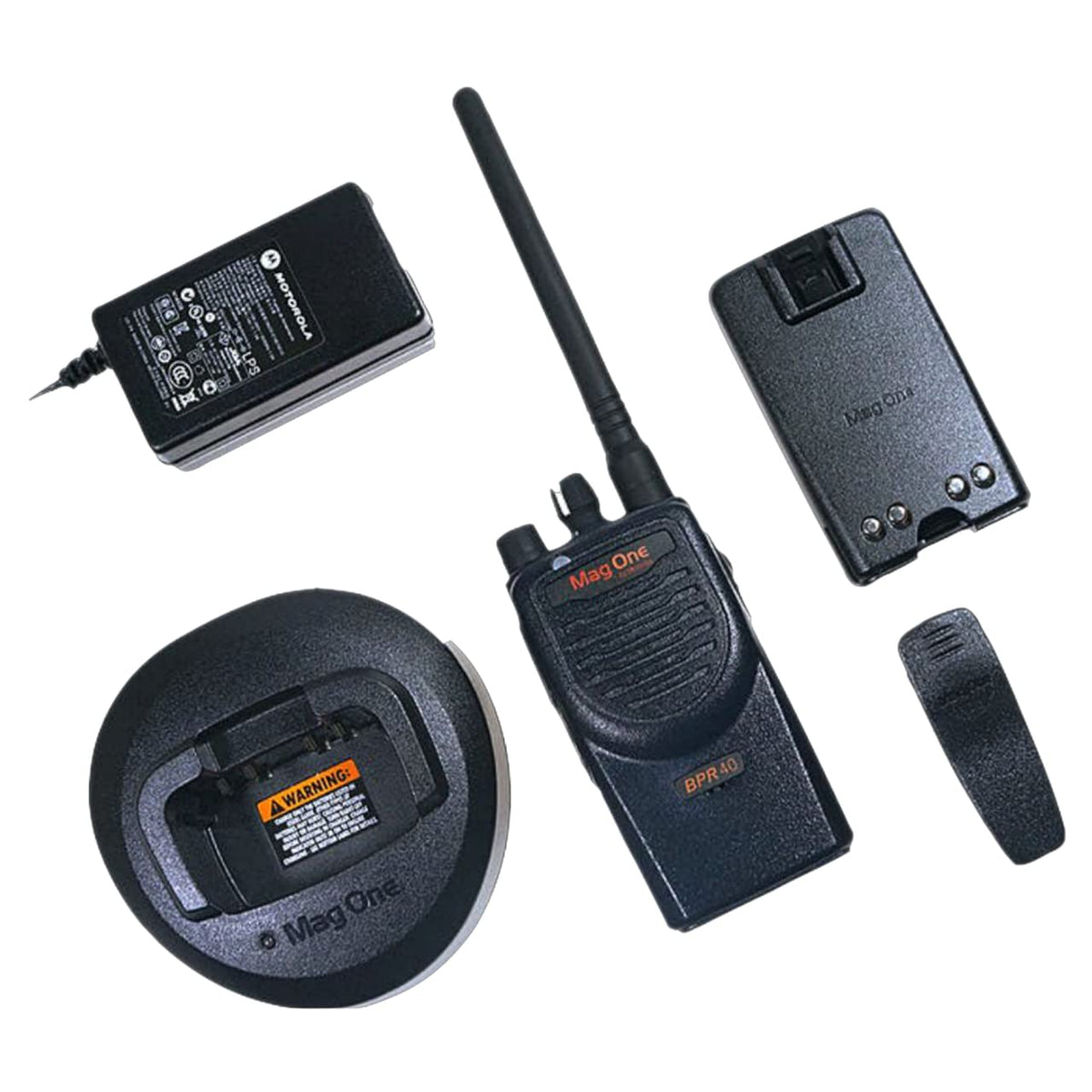 Motorola BPR40 Mag One Series 4W UHF 8-Channel Two-Way Radio (BPR40-U8) (2 Pack)