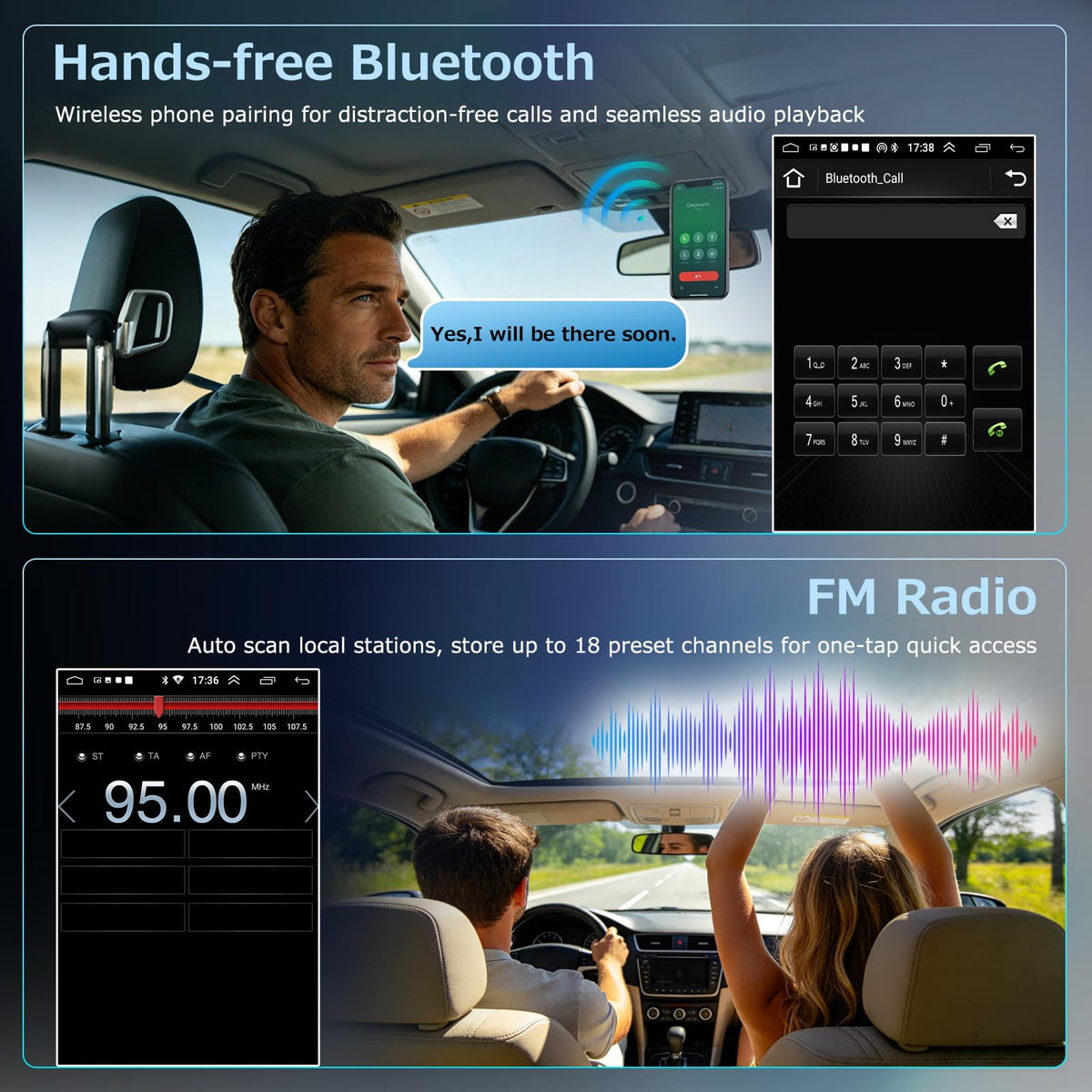 9.7 Inch Car Stereo for Nissan Frontier SV 2017