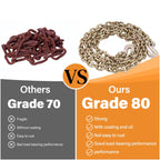 5/16" 15FT Chain and Chain Binders 4 Set - All G80