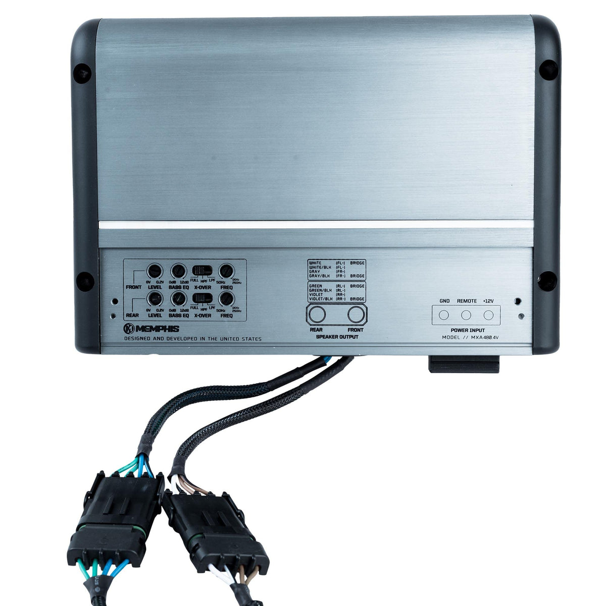 Memphis MM500.4V 4-Channel Marine Amplifier, 125x4 at 2 Ohm
