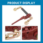 Silscvtt 4pcs Folding Handle with 2 Grab Hooks for 5/16-3/8in Chain