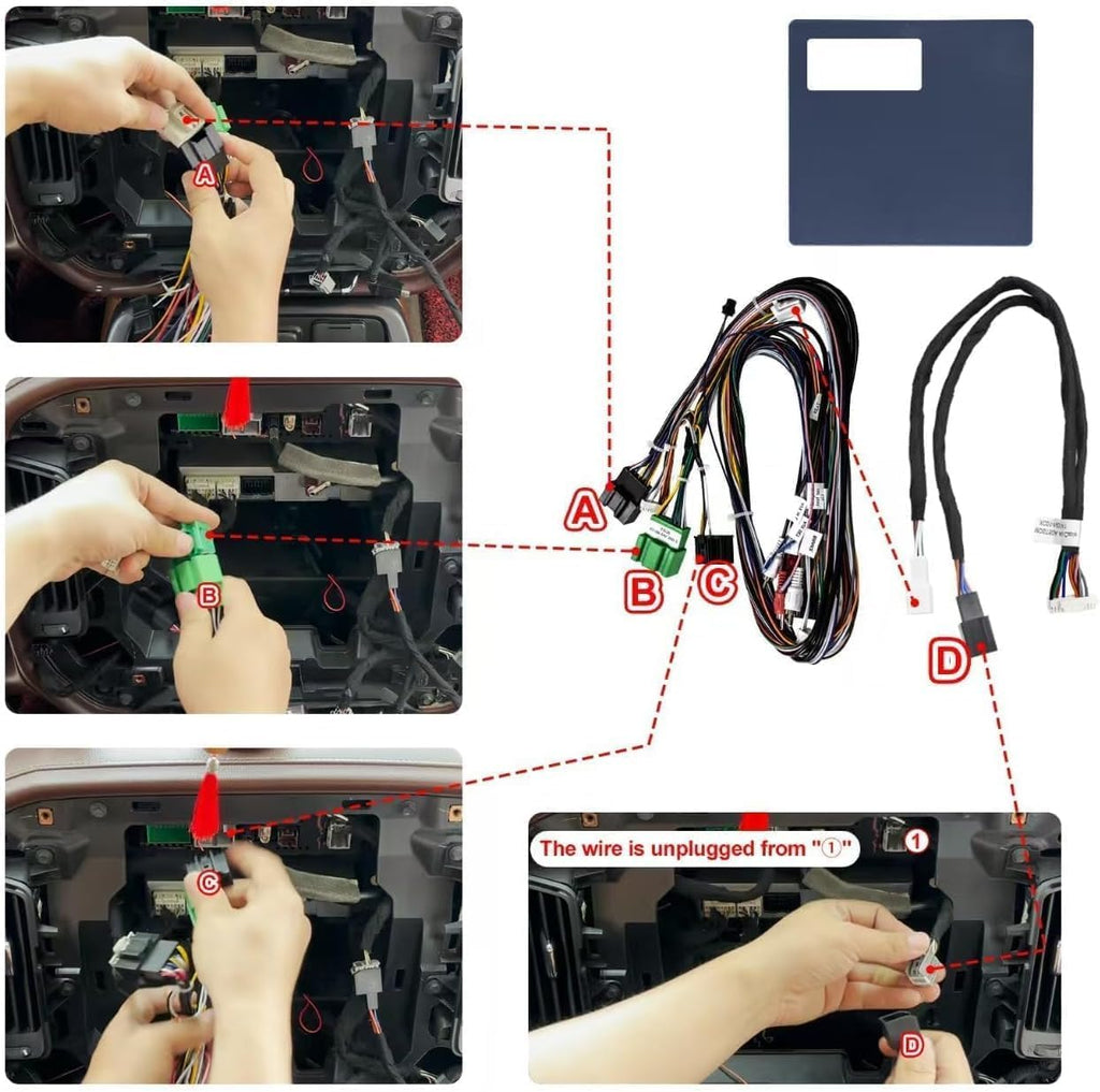 Wiring Harness for 2014-2018 Chevy Silverado GMC Sierra ，2015-2018 Chevy Colorado GMC Canyon ，2015-2019 Suburban Tahoe Yukon – Compatible with Multiple Models