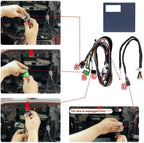 Wiring Harness for 2014-2018 Chevy Silverado GMC Sierra ，2015-2018 Chevy Colorado GMC Canyon ，2015-2019 Suburban Tahoe Yukon – Compatible with Multiple Models