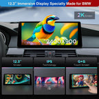 XTRONS 12.3 Inch Android 14 Qualcomm 680 Car Stereo for BMW 5 Series E60/E61/M5 (2005-2008) CCC System, IPS Touch Screen 8+128GB Car Radio GPS Navigation Support Wireless CarPlay Android Auto