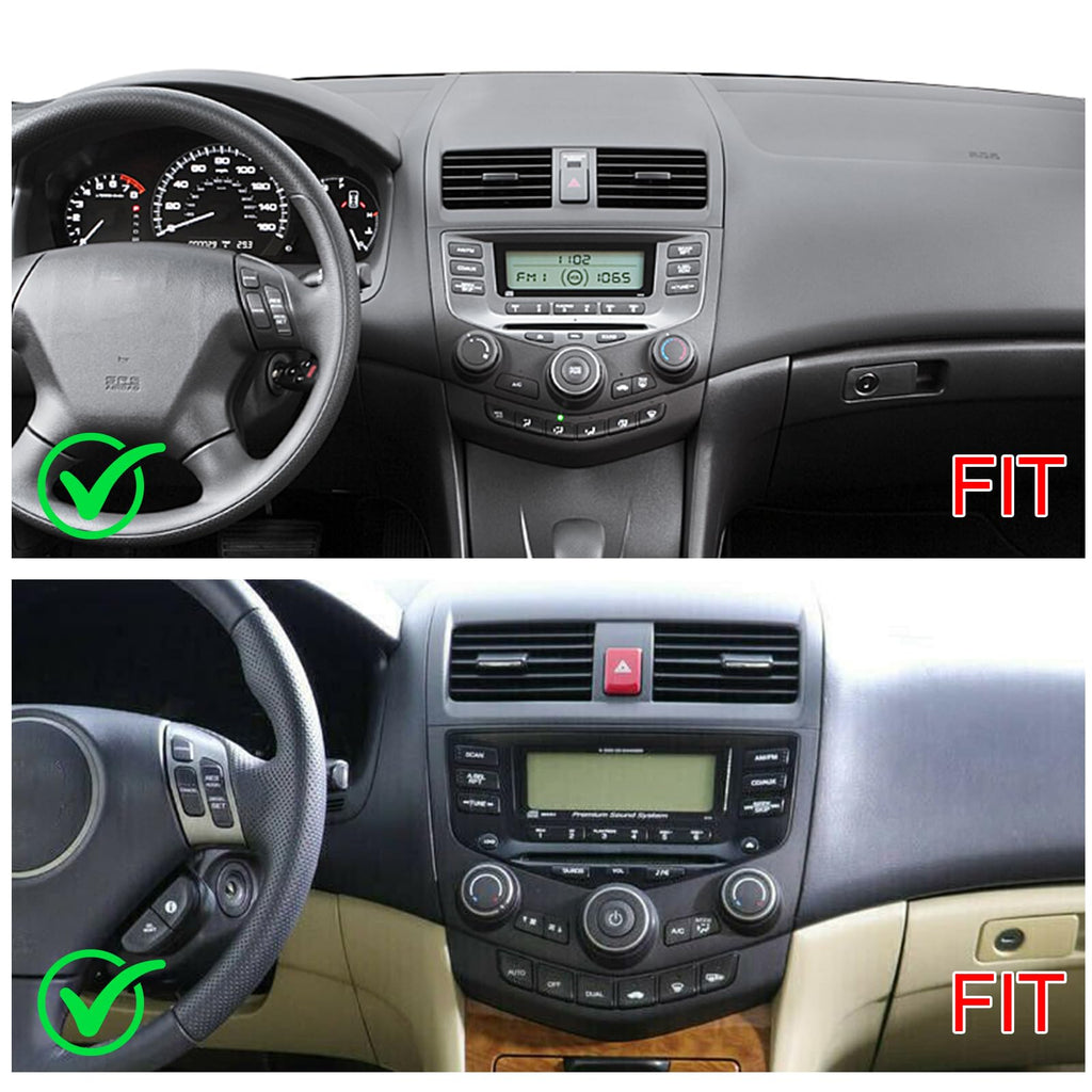 9" Android 14 Car Stereo Radio for Honda Accord 2003-2007 with Wireless Carplay Android Touch Screen Car Stereo GPS Navi Mirror Link WiFi Bluetooth FM/RDS AHD Backup Camera Mic, 2+32G