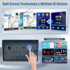 9"Double Din Car Radio for Hyundai Genesis Sedan 2009 2010 2011 2012 2013 2014, 2+64G Android 14 Touch Screen Stereo with Wireless Carplay Android Auto GPS Navi Bluetooth FM DSP WiFi Backup Camera SWC