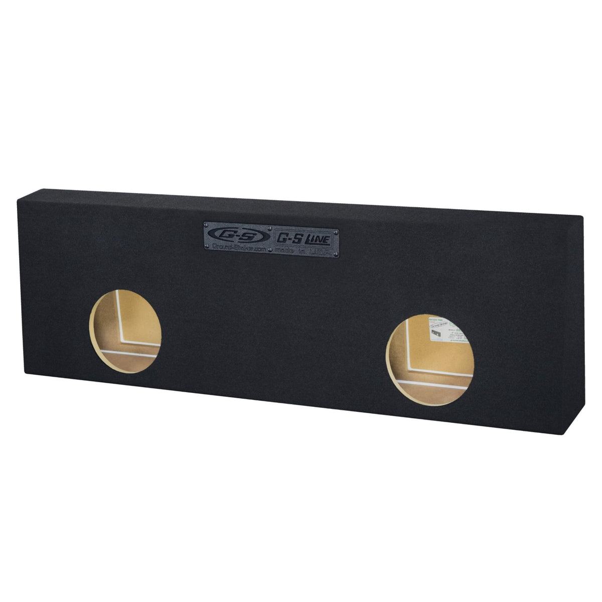 Single Dual Triple Sealed Shallow Mount Sub Box Slim Speaker Box Subwoofer Enclosure (Triple, 12" L7T)