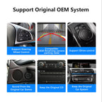 Ultra Narrow 12.3-inch 1920 * 720 Car Radio for BMW X1 F48 2018-2020 EVO Carplay Android Auto Multimedia Audio Stereo Touchscreen Bluetooth with Reverse Camera (Linux EVO System)