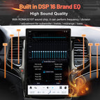 14.4" IPS Touch Screen Android 13 Car Stereo for Jeep Grand Cherokee 2014-2023, Tesla Style 8GB+128GB Head Unit Wireless CarPlay Android Auto GPS Navigation OEM Integrated (Black)