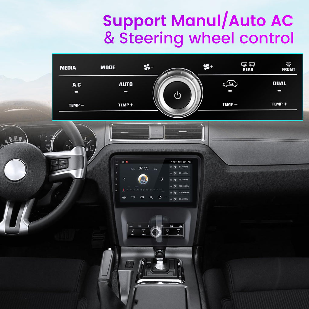 MekedeTech 10'' Android Car Stereo for Ford Mustang 2010-2014,8 Core 4+64G