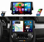 8 Core 6G 128G for Honda Civic 2016-2021 Radio Android 9 Inch Touchscreen Wireless Carplay Android Auto, Car Stereo for Honda Upgrade Bluetooth DSP GPS Navigation WiFi FM/RDS Backup Camera