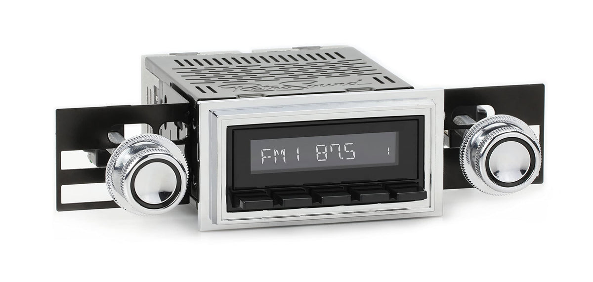 RetroRadio Compatible with 1968 Ford Mustang with Padded Console Features Include Bluetooth, HD, SiriusXM Ready, AM/FM LB-M4-126-08-77F2